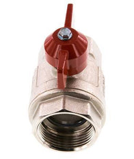 Robinet à boisseau sphérique compact à 2 voies en laiton à poignée papillon G 1-1/4 pouce