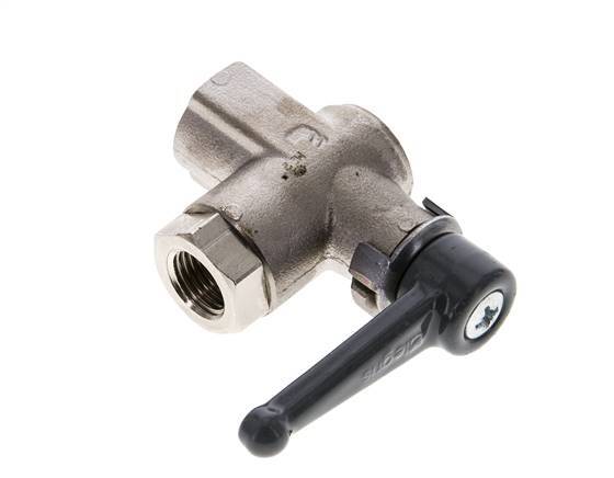Vanne à bille en laiton à angle droit 2 voies G 1/4 pouce