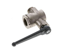 Robinet à boisseau sphérique en laiton à angle droit, 2 voies, mâle vers femelle G/G, 3/4"