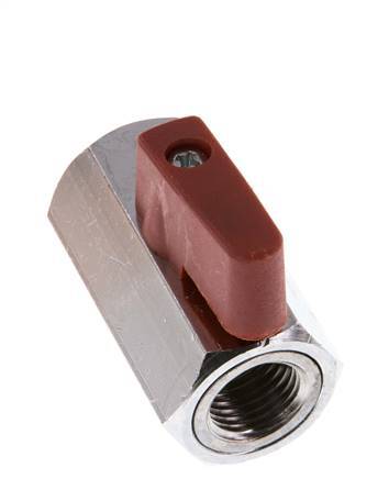 G 1/4" 2-Way Brass Mini Ball Valve 15 Bar