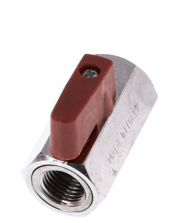 G 1/4" 2-Way Brass Mini Ball Valve 15 Bar