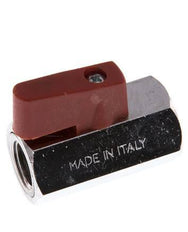 G 1/4" 2-Way Brass Mini Ball Valve 15 Bar