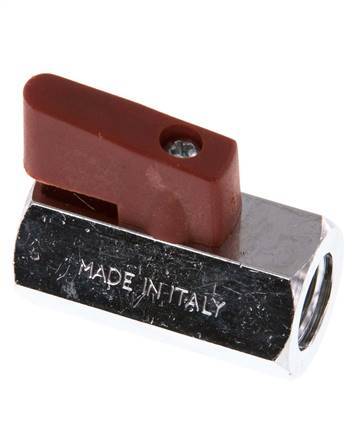 G 1/4" 2-Way Brass Mini Ball Valve 15 Bar