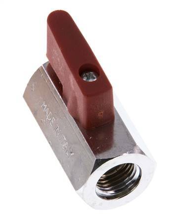 G 1/4" 2-Way Brass Mini Ball Valve 15 Bar