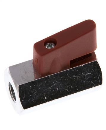 G 1/8" Mini vanne à bille en laiton à 2 voies 15 Bar