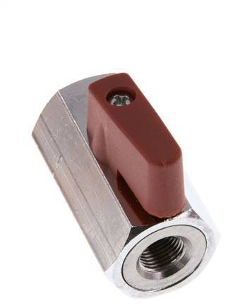 G 1/8" Mini vanne à bille en laiton à 2 voies 15 Bar