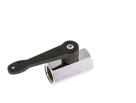 G 1/2" 2-Way Brass Mini Ball Valve Long Handle 15 Bar