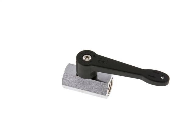 G 1/4" 2-Way Brass Mini Ball Valve Long Handle 15 Bar