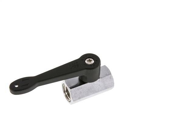 G 1/4" 2-Way Brass Mini Ball Valve Long Handle 15 Bar