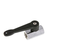 G 1/4" 2-Way Brass Mini Ball Valve Long Handle 15 Bar