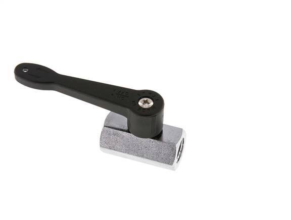 G 1/4" 2-Way Brass Mini Ball Valve Long Handle 15 Bar