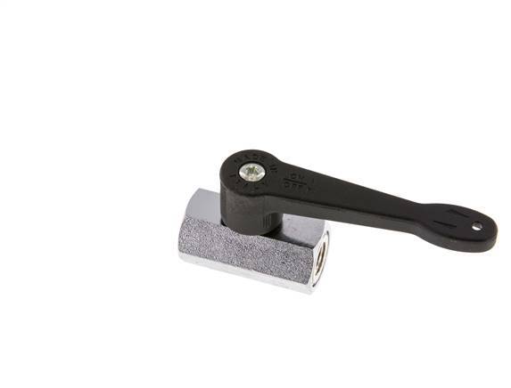 G 1/8" 2-Way Brass Mini Ball Valve Long Handle 15 Bar