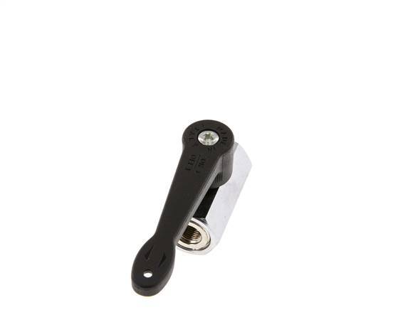 G 1/8" 2-Way Brass Mini Ball Valve Long Handle 15 Bar