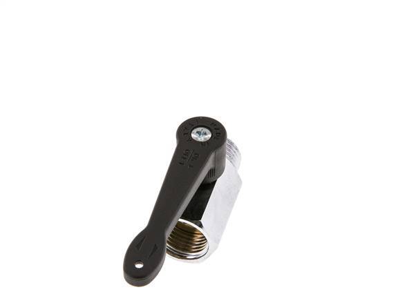 Mâle à Femelle G 1/2" 2-Way Brass Mini Ball Valve Long Handle 15 Bar