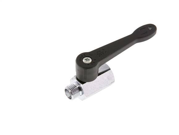 Mâle à Femelle G 1/4" 2-Way Brass Mini Ball Valve Long Handle 15 Bar