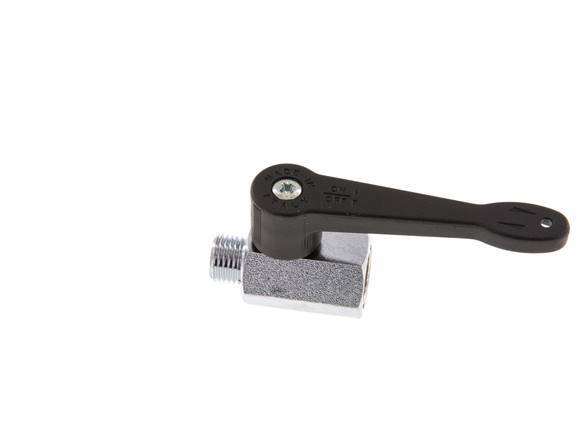 Mâle à Femelle G 1/4" 2-Way Brass Mini Ball Valve Long Handle 15 Bar