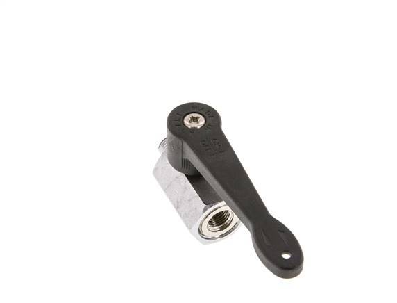Mâle à Femelle G 1/8" 2-Way Brass Mini Ball Valve Long Handle 15 Bar