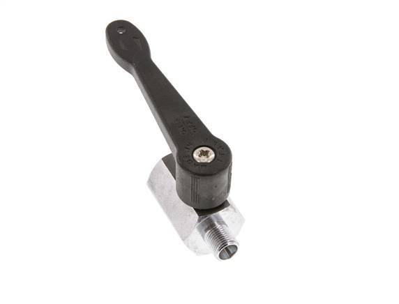 Mâle à Femelle G 1/8" 2-Way Brass Mini Ball Valve Long Handle 15 Bar