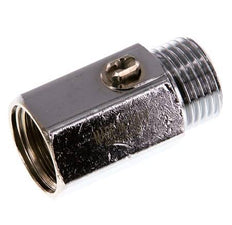 Mâle à femelle G 1/2" 2 voies en laiton Mini vanne à bille actionnée par un tournevis 15 Bar