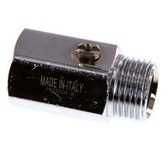 Mâle à femelle G 1/2" 2 voies en laiton Mini vanne à bille actionnée par un tournevis 15 Bar
