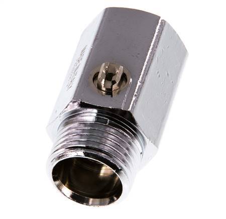 Mâle à femelle G 1/2" 2 voies en laiton Mini vanne à bille actionnée par un tournevis 15 Bar