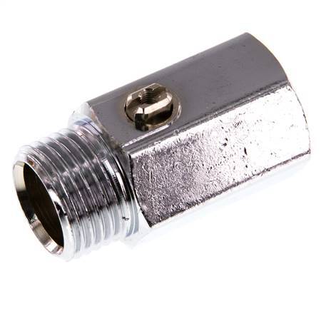 Mâle à femelle G 1/2" 2 voies en laiton Mini vanne à bille actionnée par un tournevis 15 Bar