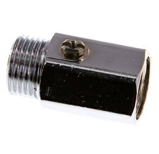 Mâle à femelle G 1/2" 2 voies en laiton Mini vanne à bille actionnée par un tournevis 15 Bar