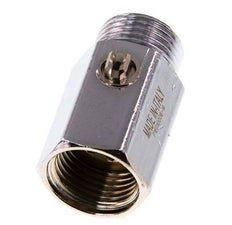 Mâle à femelle G 1/2" 2 voies en laiton Mini vanne à bille actionnée par un tournevis 15 Bar