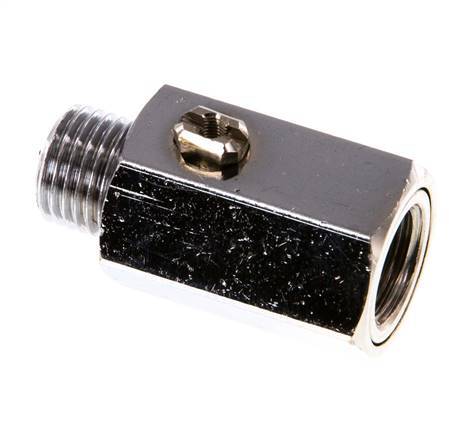 Mâle vers femelle G 1/4" 2 voies en laiton Mini vanne à bille actionnée par un tournevis 15 Bar