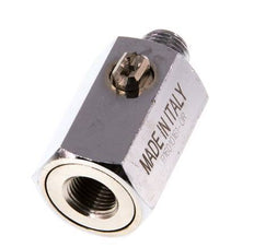 Mâle vers femelle G 1/8" 2 voies en laiton Mini vanne à bille actionnée par un tournevis 15 Bar