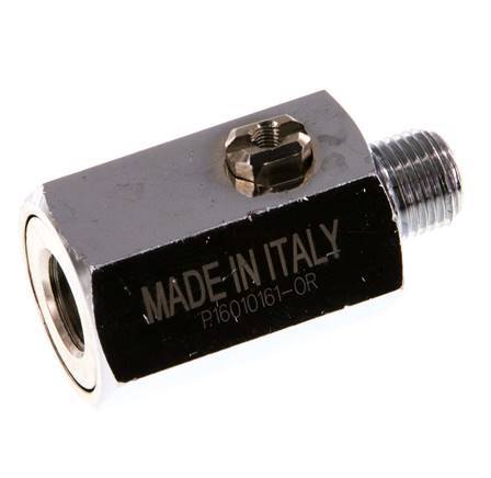 Mâle vers femelle G 1/8" 2 voies en laiton Mini vanne à bille actionnée par un tournevis 15 Bar