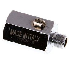 Mâle vers femelle G 1/8" 2 voies en laiton Mini vanne à bille actionnée par un tournevis 15 Bar