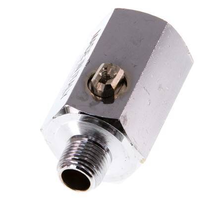 Mâle vers femelle G 1/8" 2 voies en laiton Mini vanne à bille actionnée par un tournevis 15 Bar