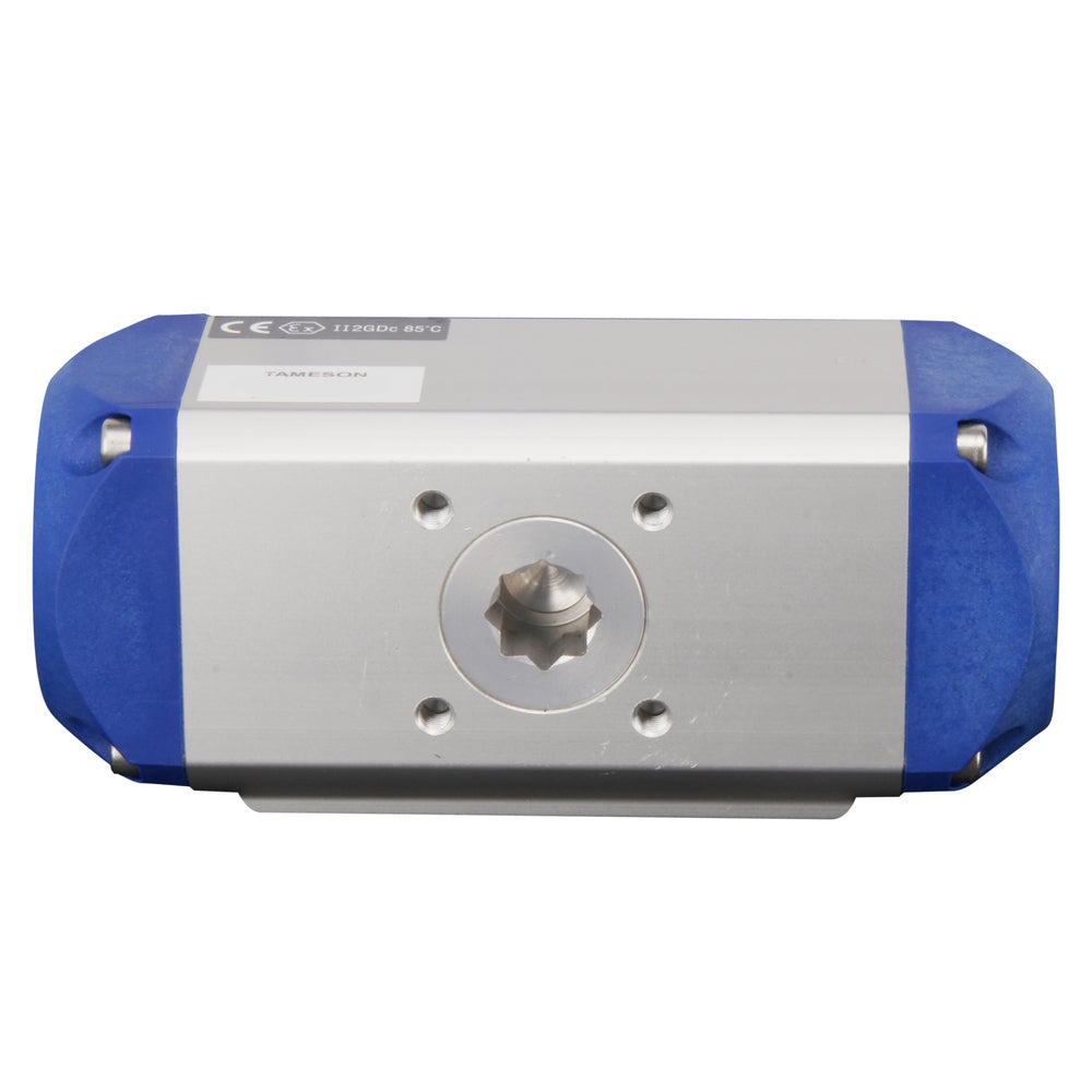 Valve à bille pneumatique G1'' 2 voies en acier inoxydable ouverte par ressort - BL2SA3