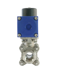 Valve à bille pneumatique G1/2'' 2 voies en acier inoxydable ouverte par ressort - BL2SA3
