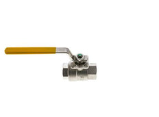 Robinet à boisseau sphérique à 2 voies pour oxygène en acier inoxydable Rp 3/4 pouce