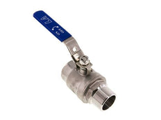 Robinet à boisseau sphérique à 2 voies en acier inoxydable, de mâle à femelle R/Rp 1-1/2 pouce PN 63