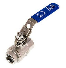 Vanne à bille en acier inoxydable à 2 voies G 1/2 pouce Compact PN 63