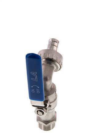 Robinet à boisseau sphérique G 1/2 pouce en acier inoxydable à 2 voies pour robinets