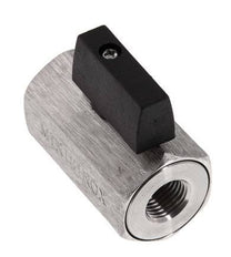Mini vanne à bille G 1/4 pouce 2 voies en acier inoxydable 25 Bar