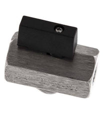 Mini vanne à bille G 1/4 pouce 2 voies en acier inoxydable 25 Bar