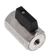 Mini vanne à bille en acier inoxydable à 2 voies G 1/8 pouce 25 Bar