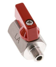 Mâle vers femelle G 1/8 pouce 2 voies mini vanne à bille en acier inoxydable 63 Bar