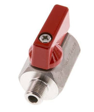 Mâle vers femelle G 1/8 pouce 2 voies mini vanne à bille en acier inoxydable 63 Bar