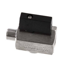 Mâle vers femelle G 1/4 pouce 2 voies mini vanne à bille en acier inoxydable 25 Bar