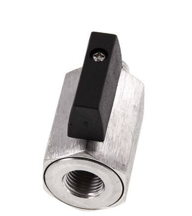 Mâle vers femelle G 1/4 pouce 2 voies mini vanne à bille en acier inoxydable 25 Bar