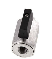 Mâle vers femelle G 1/4 pouce 2 voies mini vanne à bille en acier inoxydable 25 Bar