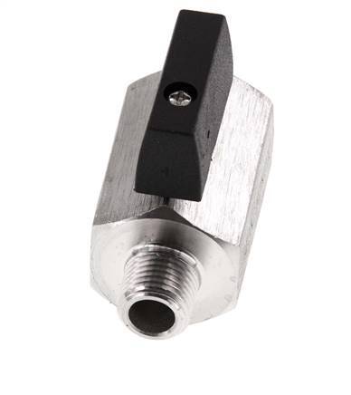 Mâle vers femelle G 1/4 pouce 2 voies mini vanne à bille en acier inoxydable 25 Bar