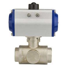 G2'' Vanne À Boule Pneumatique À 3 Voies En Laiton Double Effet - BL3BA