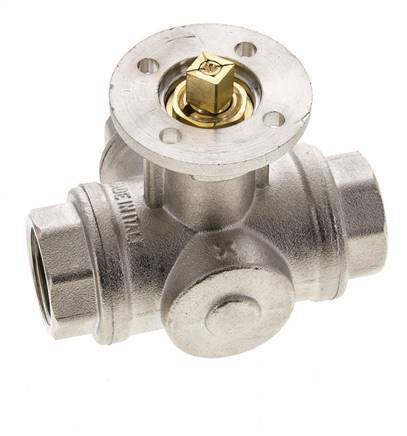 Robinet à boisseau spherique 3 voies en T G3/4'' en laiton ISO-Top 40bar - BL3BAT